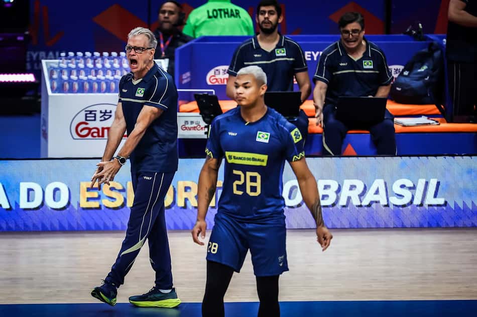 Brasil x Cuba, pela VNL masculina, no Maracanãzinho (foto: VNL)