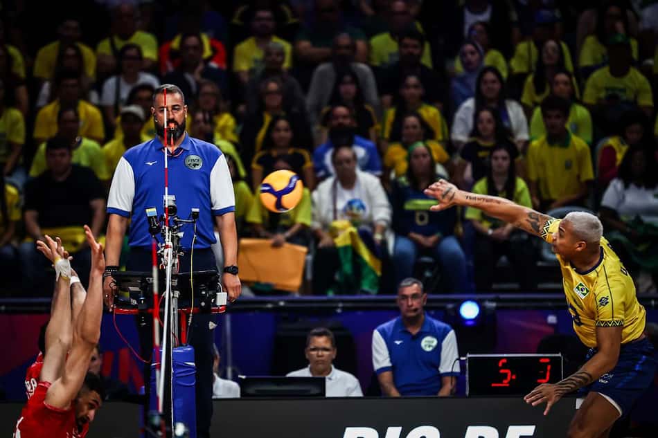 Brasil x Irã, pela VNL masculina (foto: VNL)