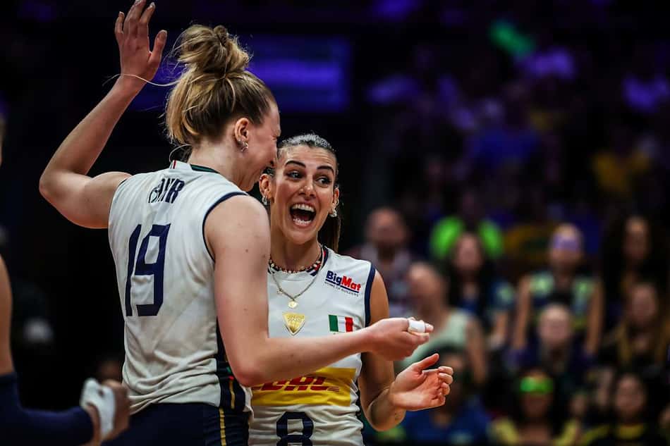 Brasil x Itália, pela VNL feminina, no Maracanãzinho (foto: VNL)