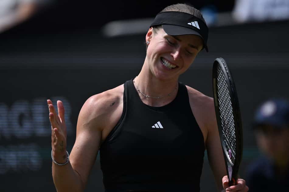 Elina Svitolina, da Ucrânia, contra Bia Haddad (foto: Kirill KUDRYAVTSEV / AFP)