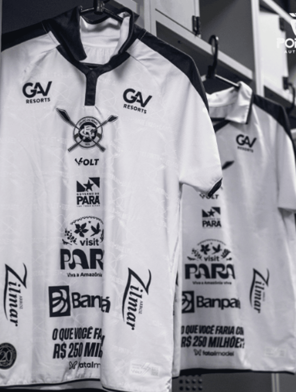 Camisa do Remo para a partida contra o Athletico