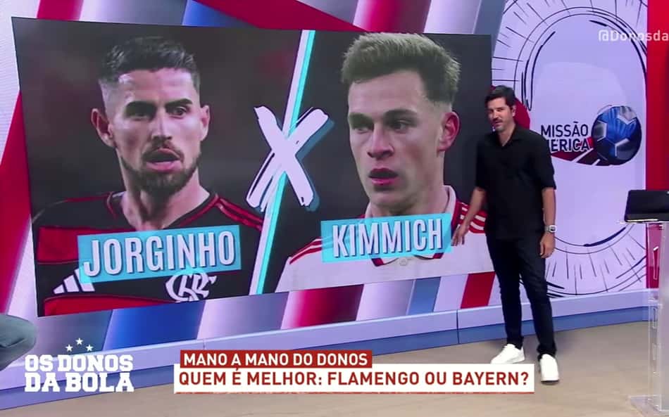 Programa Os Donos da Bola faz um cara a cara entre Flamengo x Bayern