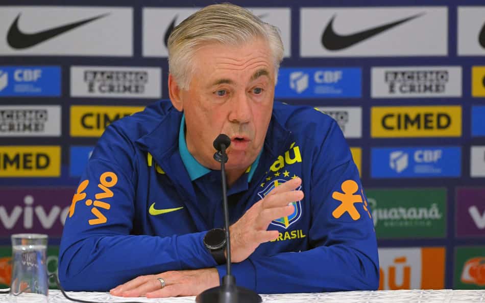 Fala de Ancelotti após estreia pela Seleção repercute na web: 'Torcida tem que entender'
