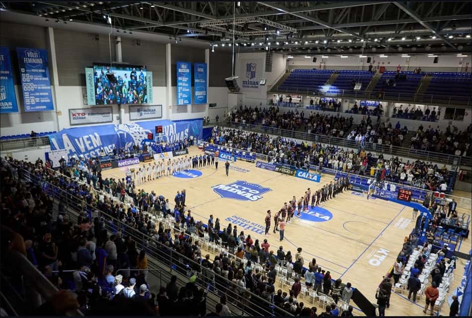 Arena UniBH durante jogo 3 da série final da NBB