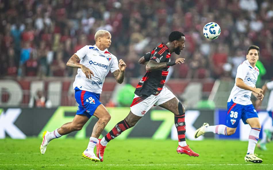 Partida entre Flamengo e Fortaleza, pelo Brasileirão (Foto: Baggio Rodrigues/Fortaleza EC)