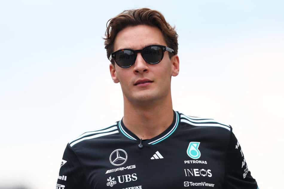 O britânico George Russell, da Mercedes (foto: CLIVE ROSE / GETTY IMAGES NORTH AMERICA / Getty Images via AFP)