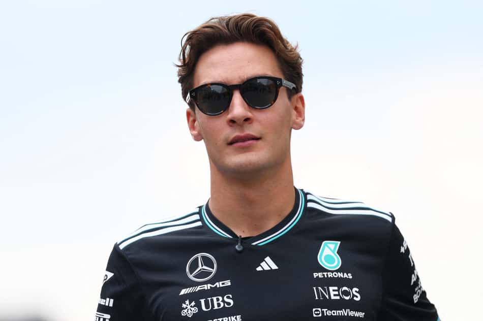 O britânico George Russell, da Mercedes (foto: CLIVE ROSE / GETTY IMAGES NORTH AMERICA / Getty Images via AFP)