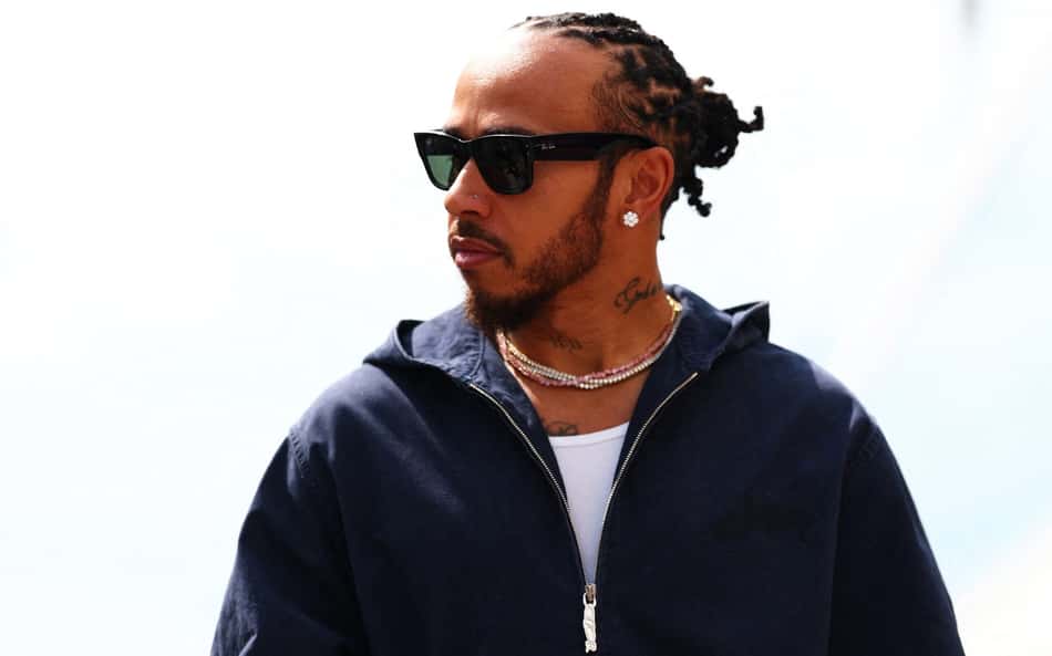 O britânico Lewis Hamilton, da Ferrari (foto: CLIVE ROSE / GETTY IMAGES NORTH AMERICA / Getty Images via AFP)