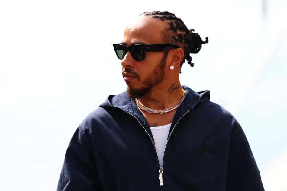 O britânico Lewis Hamilton, da Ferrari (foto: CLIVE ROSE / GETTY IMAGES NORTH AMERICA / Getty Images via AFP)