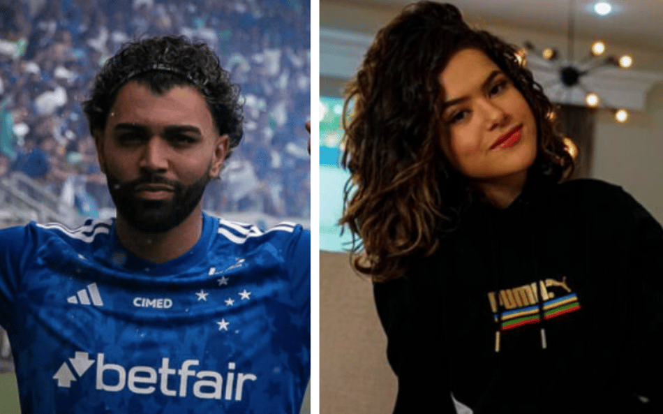 Gabigol e Maisa se pronunciaram sobre foto vazada juntos (Foto: Divulgação; Cruzeiro/Reprodução)