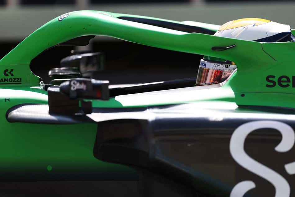 A Sauber do brasileiro Gabriel Bortoleto no treino para o GP do Canadá de Fórmula 1 (foto: Geoff Robins / AFP)
