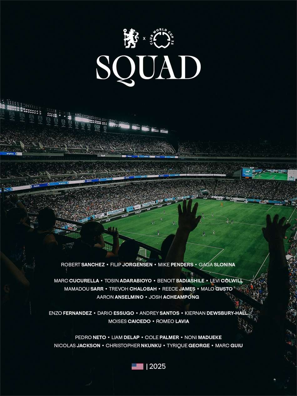 Lista de inscritos do Chelsea para o Mundial de Clubes