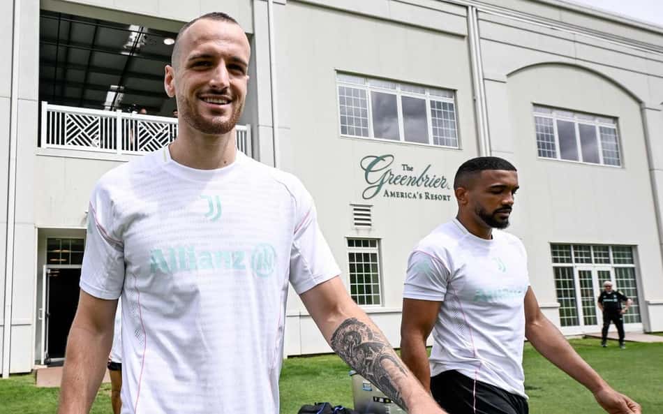 Federico Gatti e Bremer em treino da Juventus para o Mundial