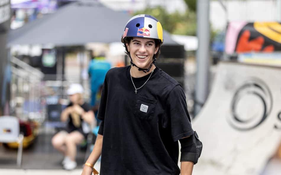 Gui Khury é bronze com mais uma manobra 900 no Mundial de Skate em Ostia