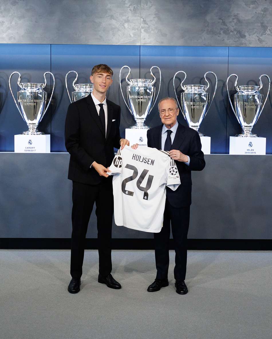 Huijsen foi apresentado oficialmente pelo Real Madrid (Foto: Divulgação)