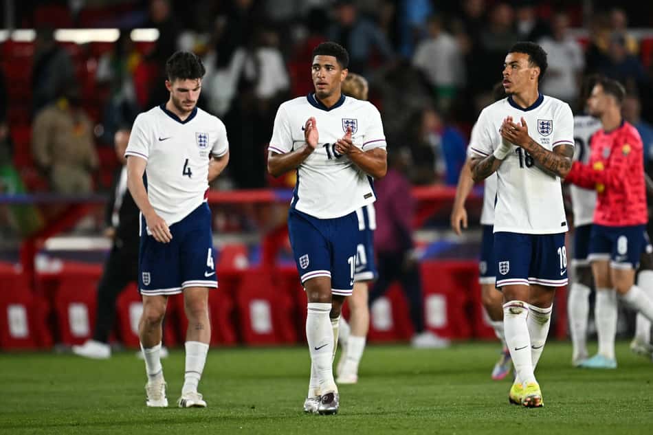 Declan Rice, Bellingham e Morgan Rogers em Inglaterra 1 x 3 Senegal