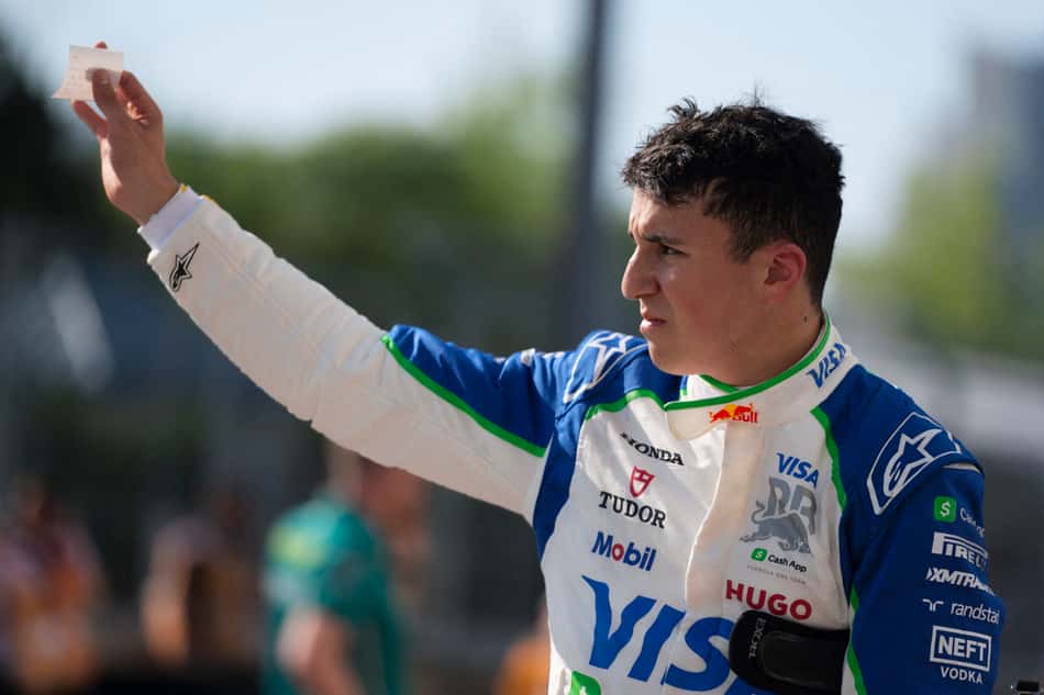 Isack Hadjar no treino para o GP do Canadá