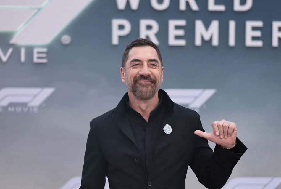 Javier Bardem na estreia do filme 'F1' naTimes Square. em Nova York (foto: Dimitrios Kambouris / GETTY IMAGES NORTH AMERICA / Getty Images via AFP)