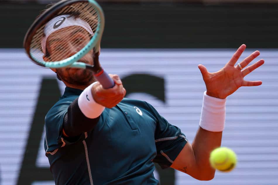 Lorenzo Musetti vence Frances Tiafoe nas quartas de final em Roland Garros (foto: Alain JOCARD / AFP)