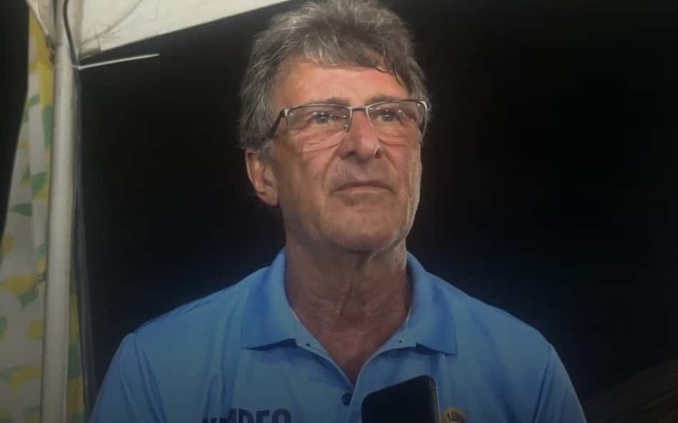 Mario Kempes em entrevista ao Lance! durante o Legends Tournament, em Curaçao