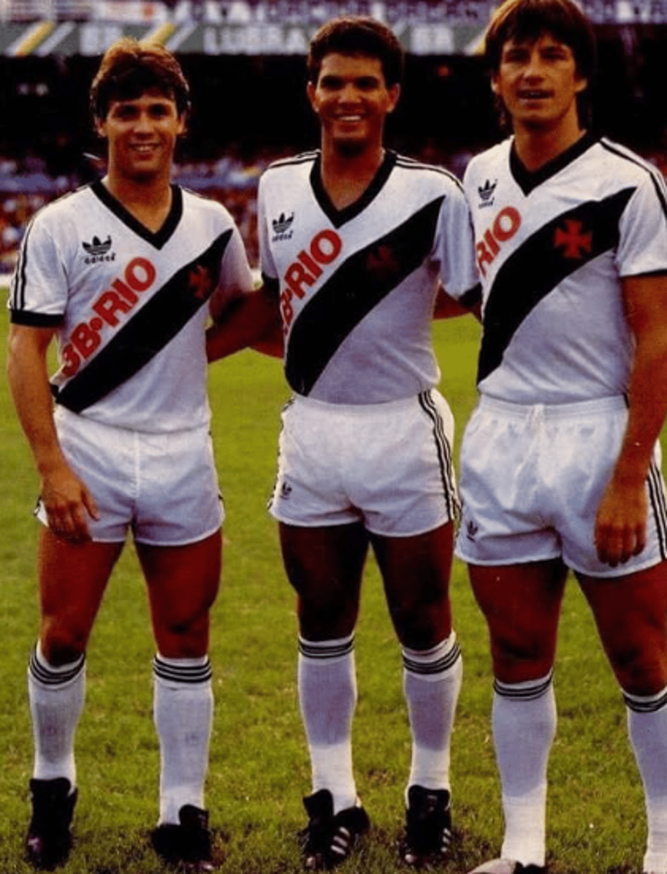 Marcinho, Geovani e Dunga pelo Vasco