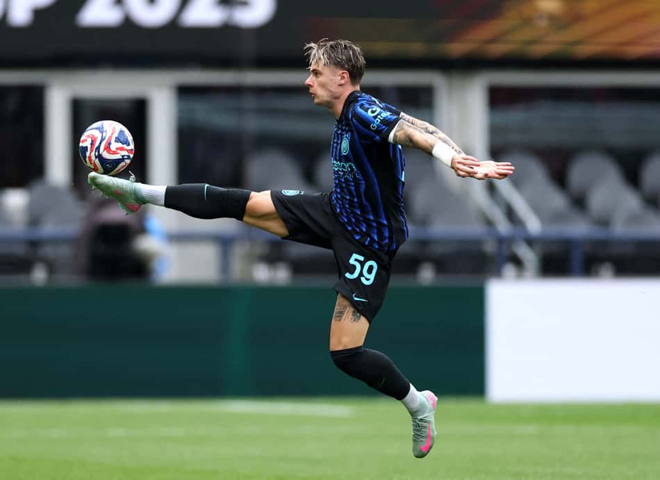 Nicola Zalewski, da Inter de Milão, em partida contra o Urawa Reds (Foto: Buda Mendes/Getty Images North America/Getty Images via AFP)
