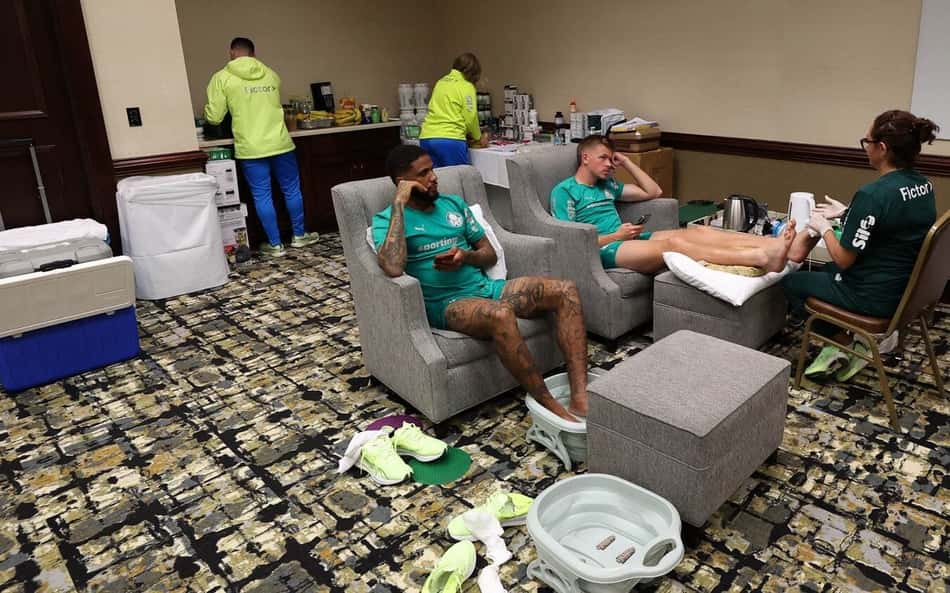 Palmeiras faz adaptação em hotel nos Estados Unidos para recriar 'Centro de Excelência'; veja fotos