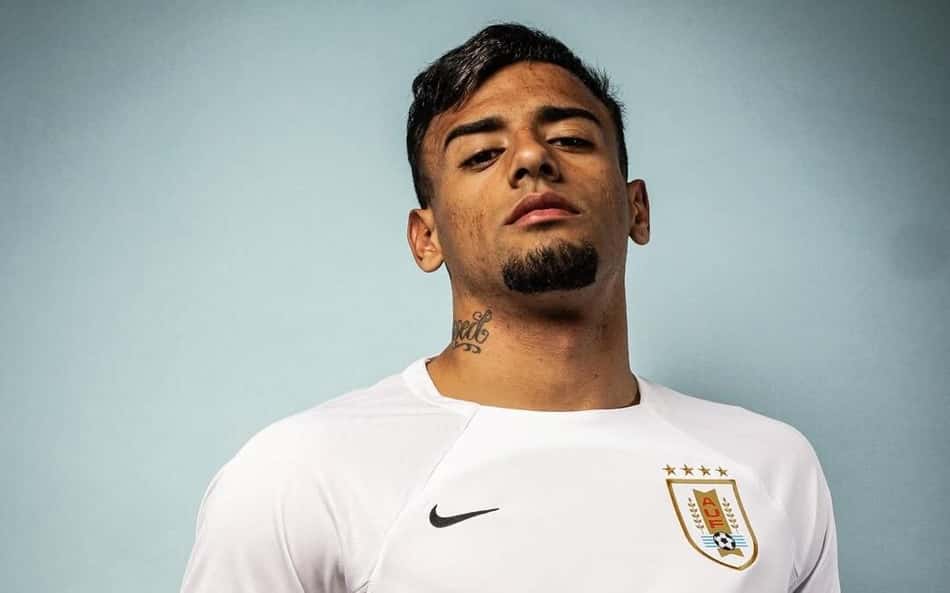 Lucho Rodríguez com a camisa do Uruguai (Foto: redes sociais)