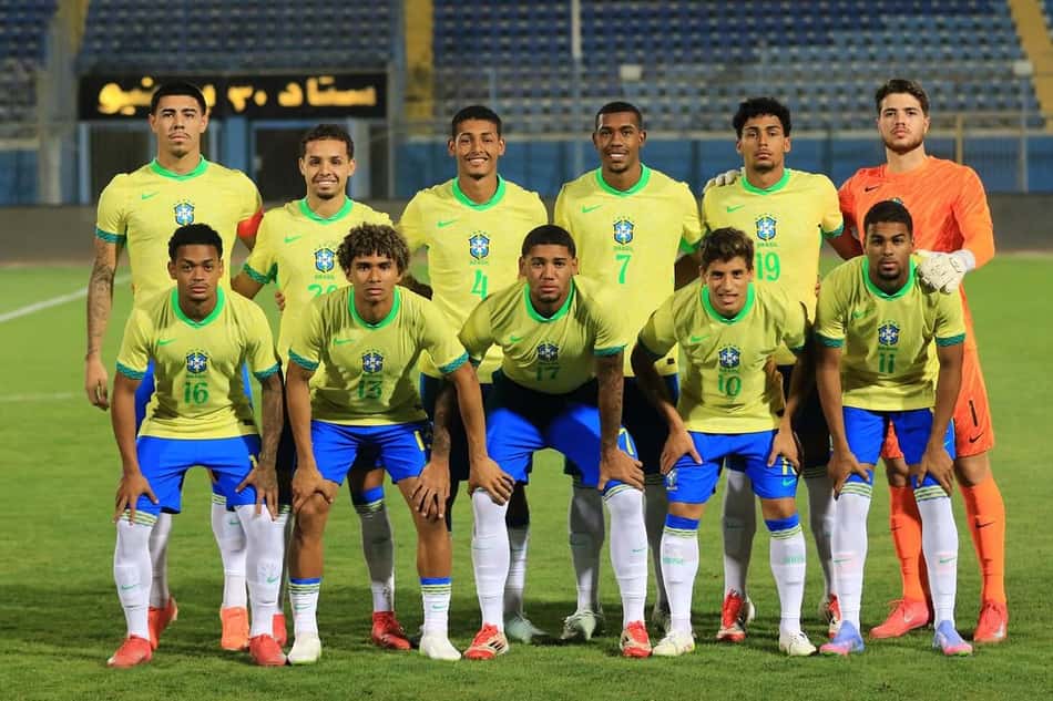 Seleção brasileira sub-20 realizou três amistosos no Egito (Foto: Reprodução/Gustavo Prado)