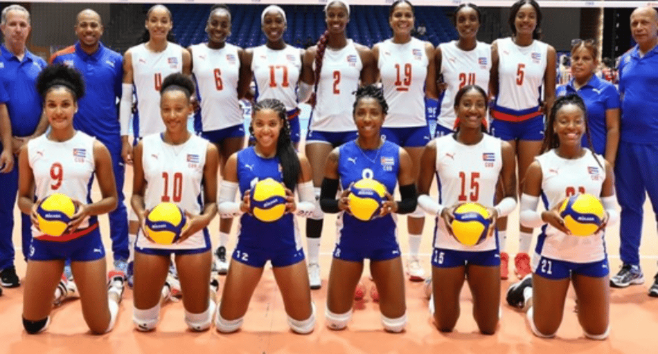 Seleção de Cuba em jogo contra Porto Rico (Foto: Reprodução/Instagram)
