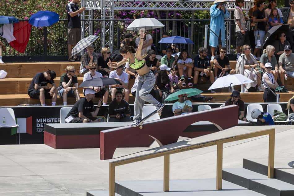 Isabelly Avila na Copa do Mundo de Skate Street Roma 2025