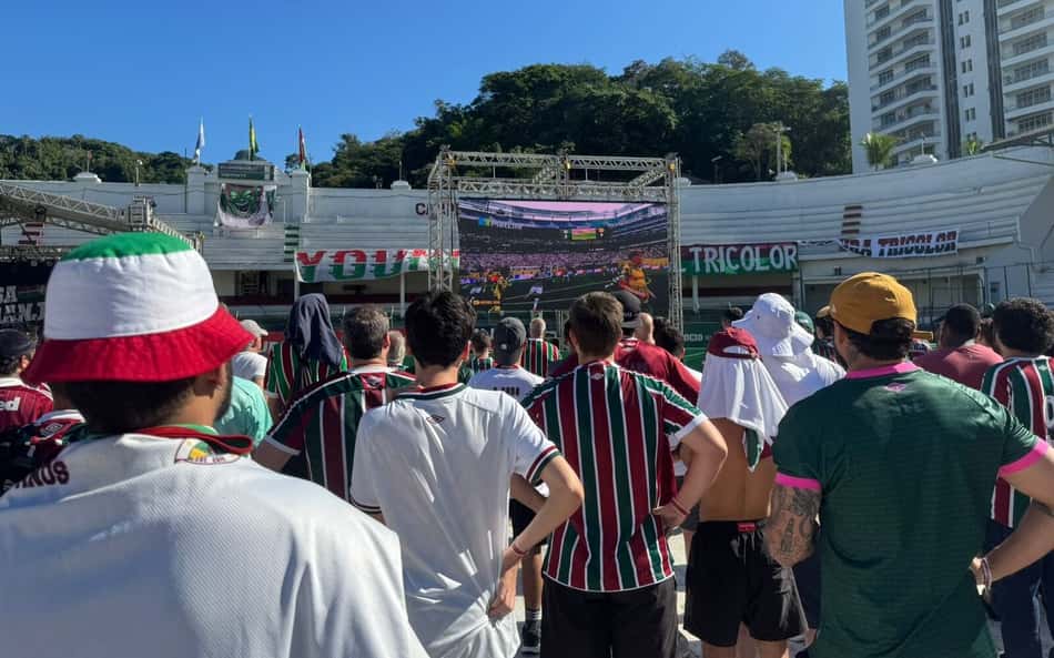 Em Laranjeiras, torcida do Fluminense faz festa e manda recado aos europeus sobre Arias: 'Não vem duro'