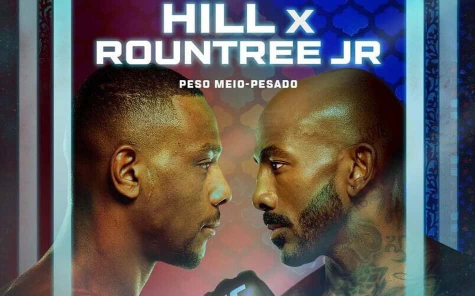 UFC Azerbaijão: Jamahal Hill x Khalil Rountree Jr (cartaz oficial UFC)