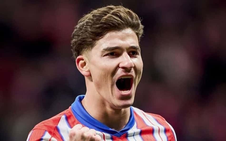 Julián Álvarez celebra gol pelo Atlético de Madrid (Foto: Reprodução/Instagram)