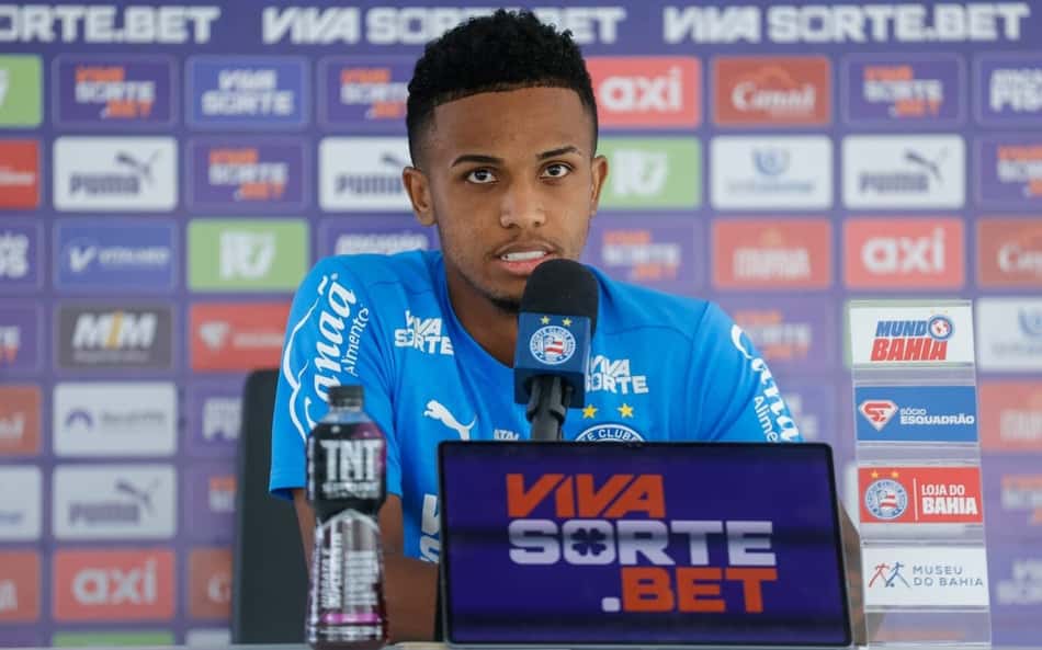 Provável titular contra o Náutico, Kayky avalia momento no Bahia: 'Melhor fase'
