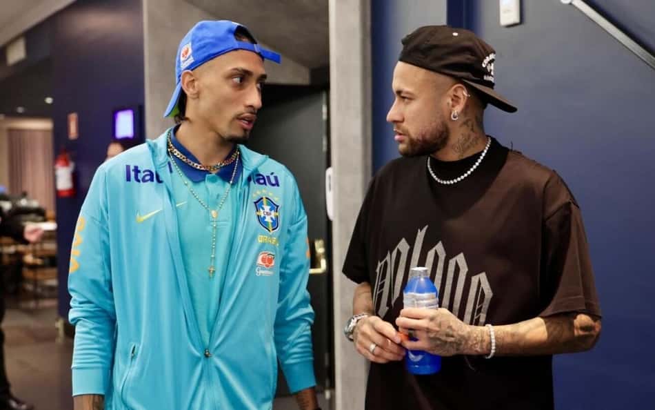 Neymar manda recado a Raphinha e Marquinhos antes do jogo da Seleção Brasileira