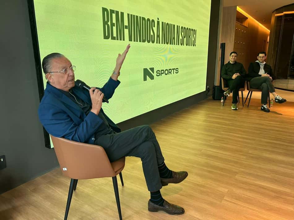 Galvão Bueno na apresentação da N Sports (Foto: N Sports)