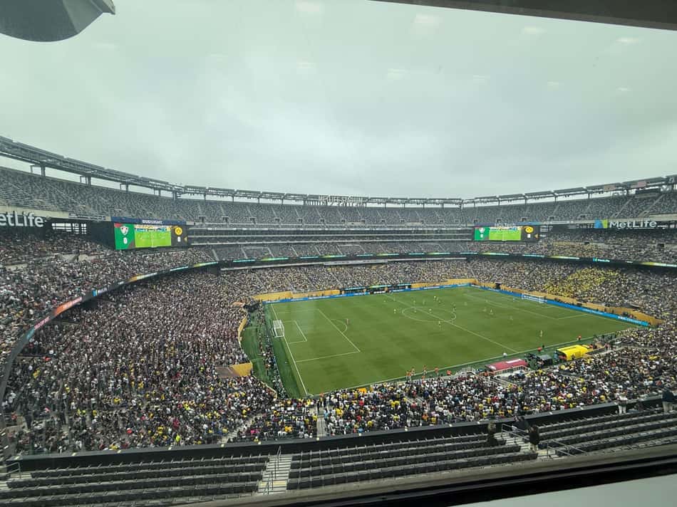 Arquibancadas do MetLife Stadium em Fluminense x Borussia Dortmund