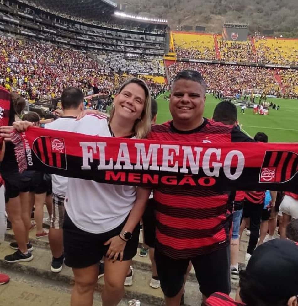 Goergea e Vitor em Guayaquil, em 2022 (Foto: Arquivo Pessoal)