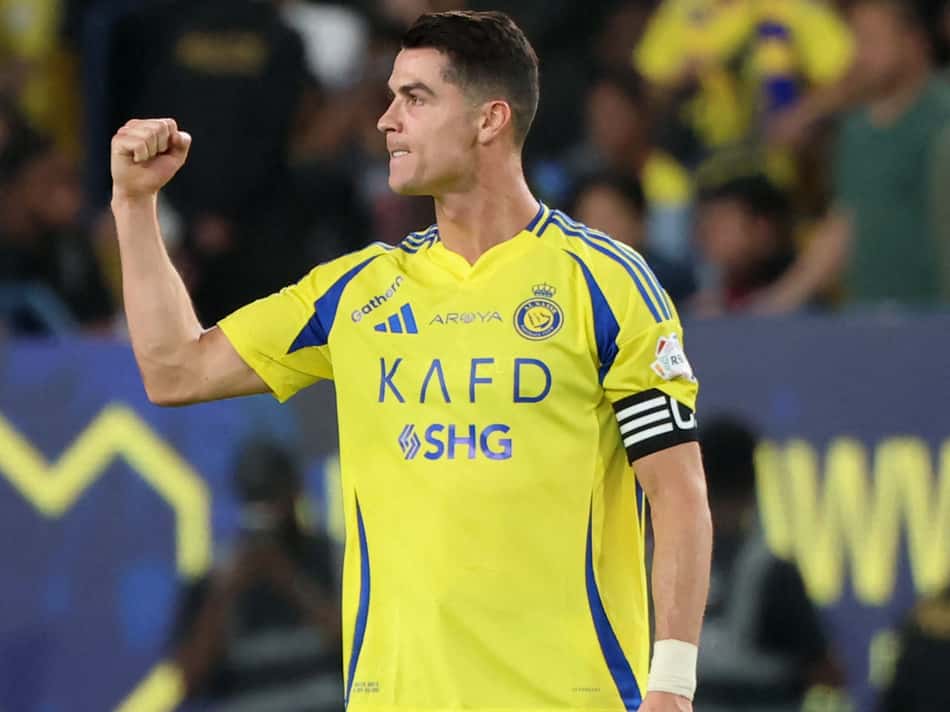 Cristiano Ronaldo em campo pelo Al-Nassr (Foto: Fayez Nureldine / AFP)