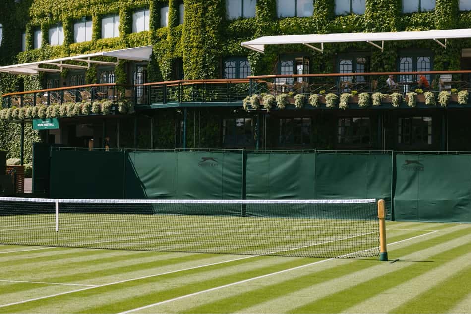 Mais uma quadra de Wimbledon com a grama impecável