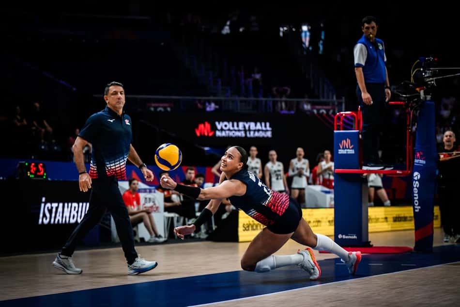 Bélgica e República Dominicana na segunda semana da VNL (Foto: Divulgação / VNL)
