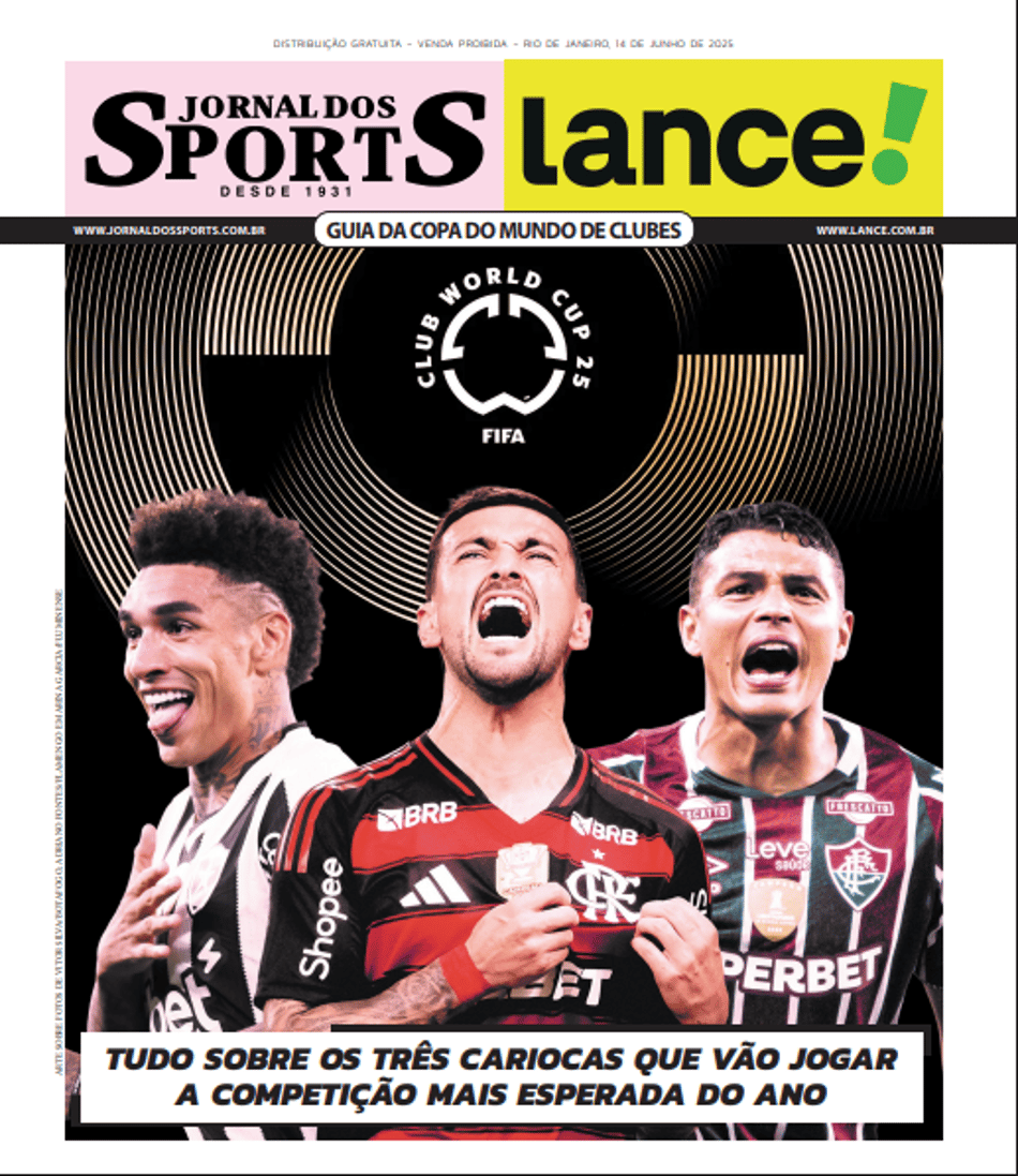 capa Lance! Jornal dos Sports