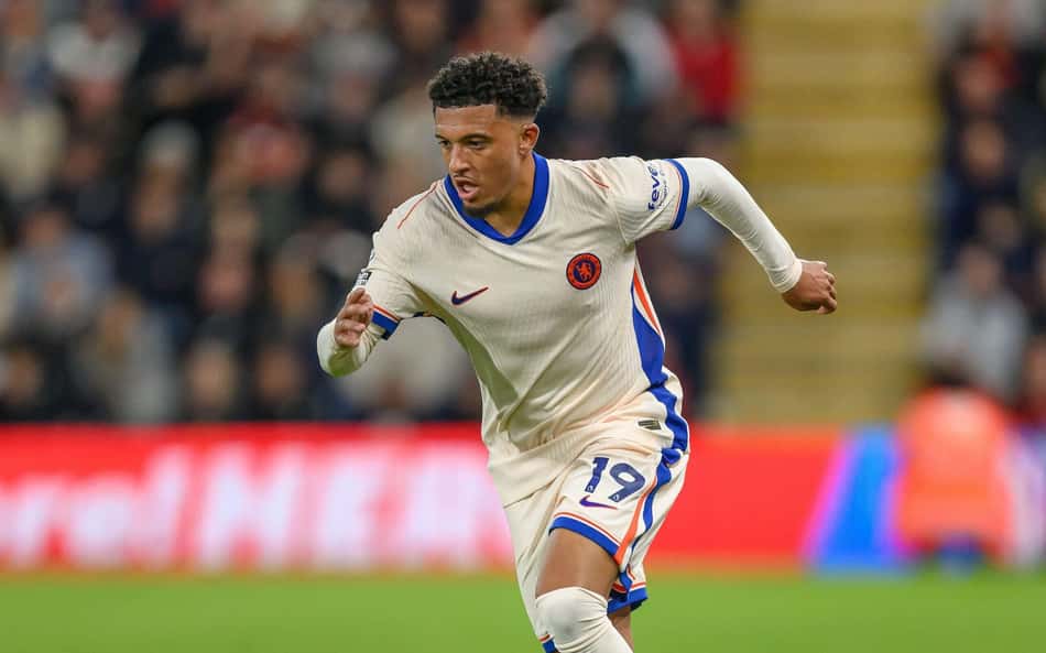 London, UK. 14th Sep, 2024. 14 Sep 2024 – AFC Bournemouth v Chelsea – Premier League – Vitality Stadium. Chelsea’s Jadon Sancho in action. Picture Credit: Mark Pain/Alamy Live News