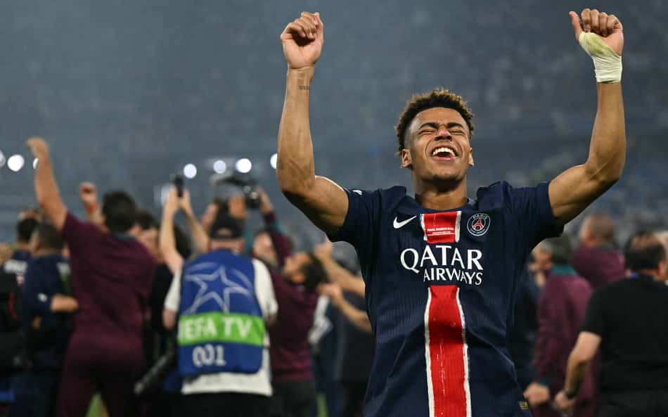 Herói do PSG, Doué cita Neymar em título da Champions League
