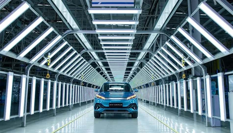 Fábrica da BYD na China (Foto: Divulgação BYD)