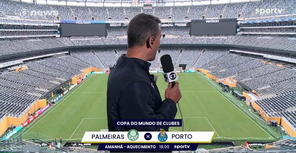 Rizek repercutiu falas de Abel Ferreira, técnico do Palmeiras, sobre o gramado do MetLife Stadium