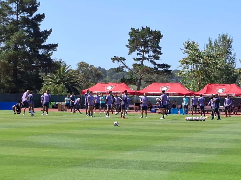 Botafogo fez último treino em Santa Barbara antes do jogo com o Atlético de Madrid