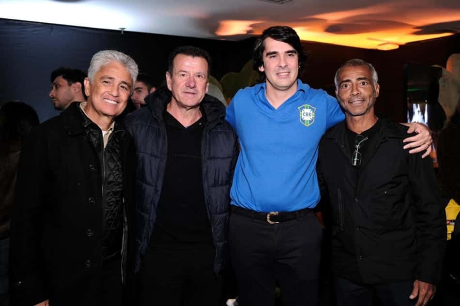 Bebeto, Dunga, Diego Fernandes e Romário (Foto: Rafa Cusato)