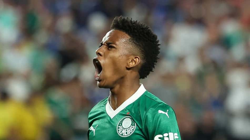 Estêvão. atacante do Palmeiras (Foto: Cesar Greco/Palmeiras/by Canon)